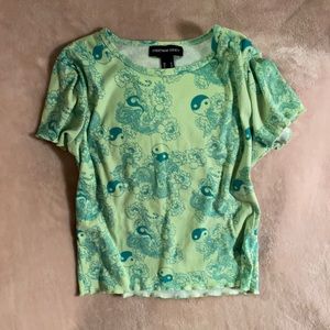 Y2K STREETWEAR SOCIETY YIN&YANG DRAGON TIGHT TEE